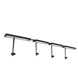 with arm kit DSunY аквариумный светильник, 4 шт., светодиодный светильник для морского аквариума, риф, светильник для морского аквариума для рыб, с кронштейном, монтажный комплект MJ4BP4 - Цвет: with arm kit