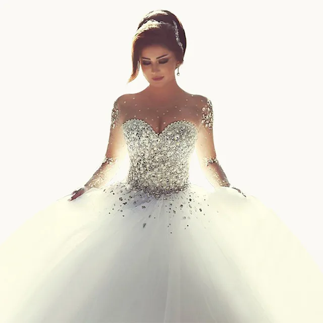 Said Mhamad 2020 бальное платье с длинным рукавом vestidos de noiva Роскошные платья для