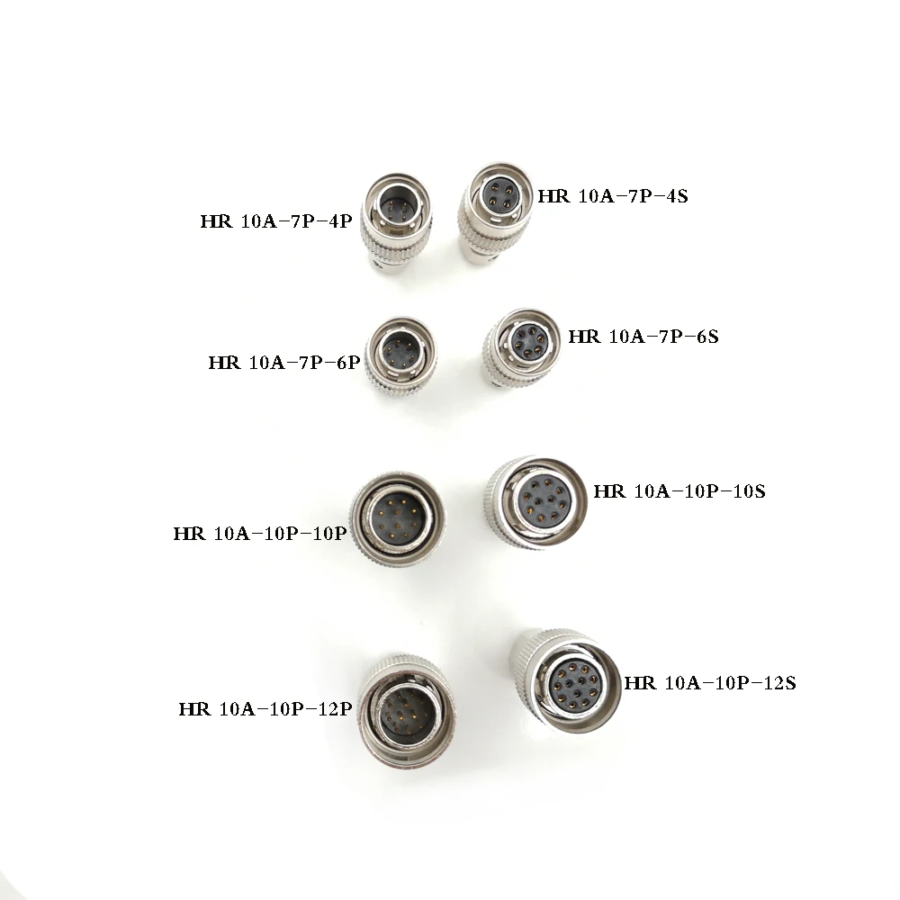 Hirose HR10A 4 6 10 12 контактный штекер/гнездовой штекер для CCD камеры и фото красный