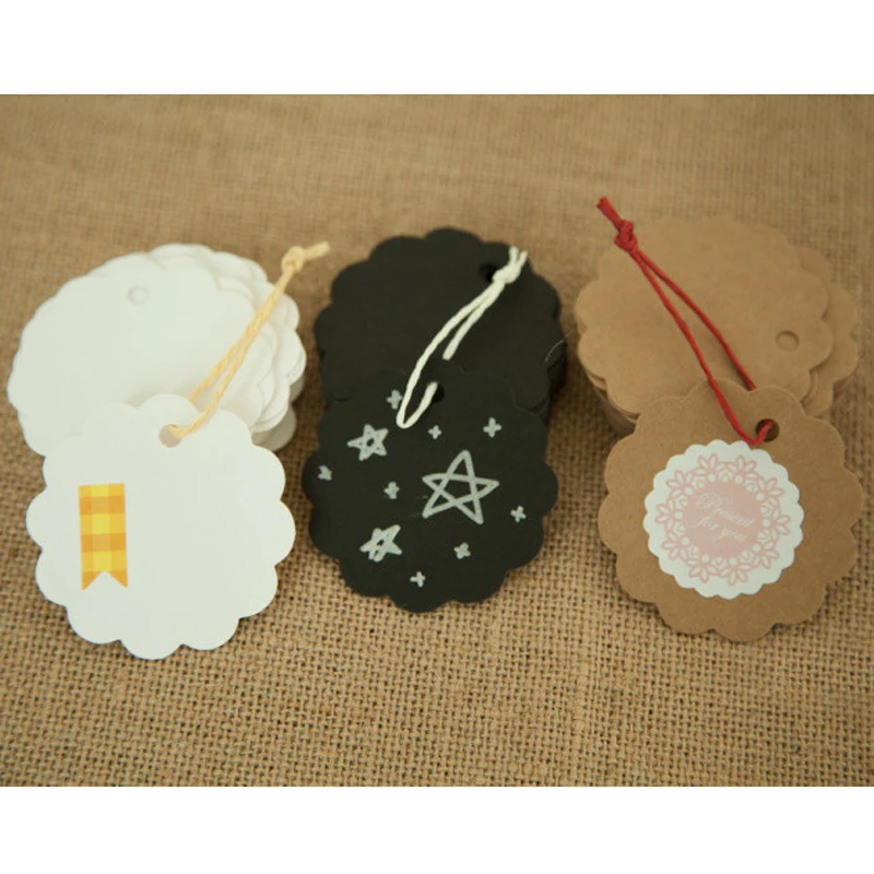 100 шт./пакет круглые лаконичные коричневые сделай сам бумага для скрапбукинга