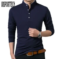 high quality men polo shirt mens long sleeve solid polo shirts camisa polos masculina popular casual cotton plus size s 3xl tops