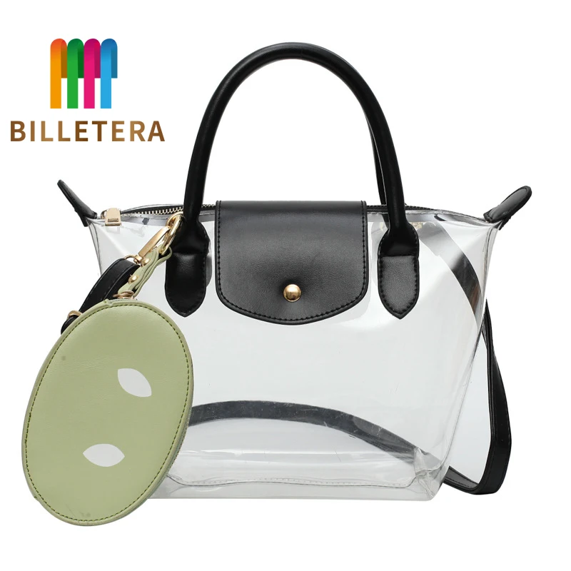 BILLETERA Новая прозрачная сумка с кошельком женская ПВХ через плечо дорожная
