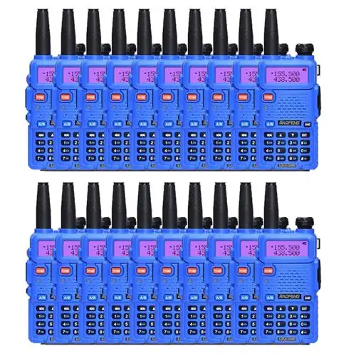 20 шт. Baofeng UV-5r двухстороннее радио uv5r UHF VHF мощный walky talky FM радио