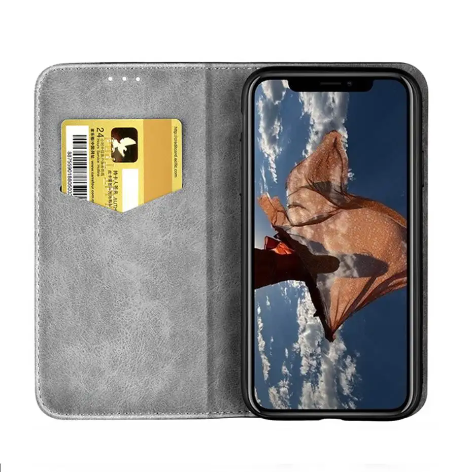 Чехол книжка из искусственной кожи смешанных цветов для iPhone X XS 5 5S SE 6 6S 7 8 Plus чехол