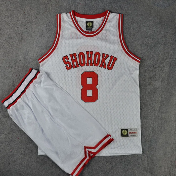 Slam Dunk Shiozaki Tetsushi NO.8 баскетбольная майка и шорты спортивная одежда косплей костюм