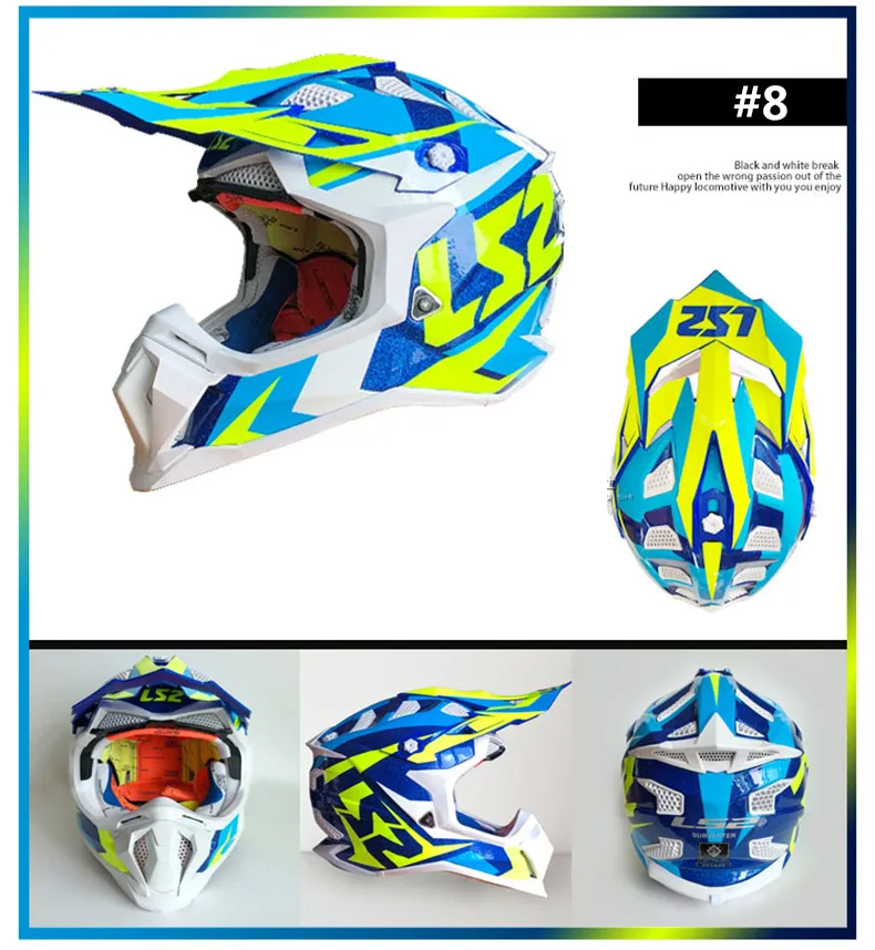 LS2 MX470 subverter moto cross шлем шустрый ATV moto cross off raod гоночные шлемы горные оригинальные LS2 moto rcycle шлемы