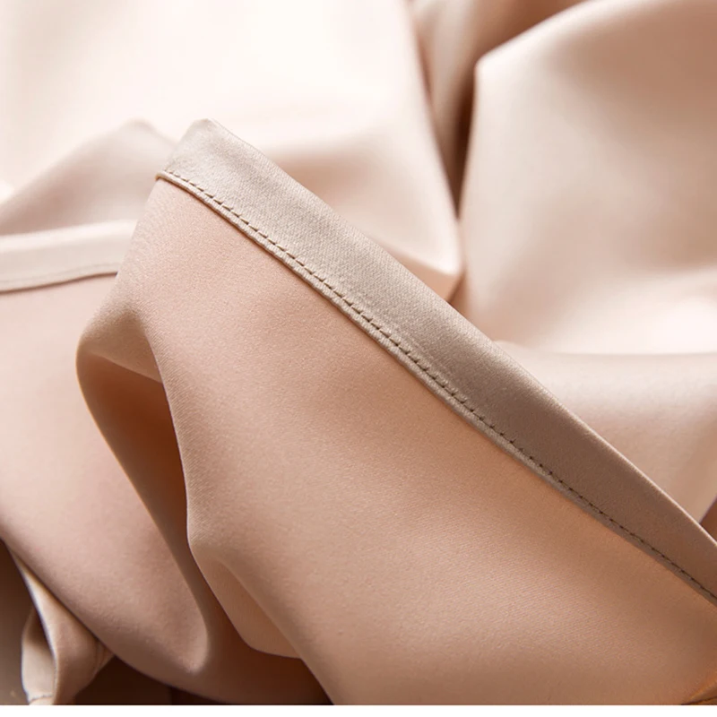 Женский Атласный топ с v образным вырезом летний однотонный без рукавов