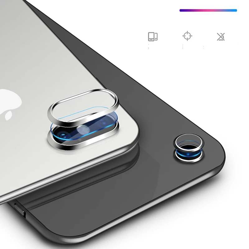 Чехол EXUNTON для Apple iphone 6 7 8 Plus с алюминиевым кольцом задней камеры защитный круг