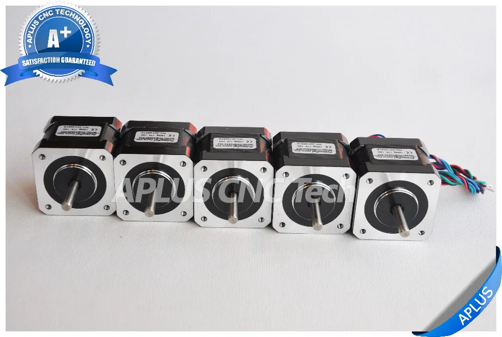 Шаговый двигатель NEMA 17 0 9 градусов 51oz in 40 мм 1.7A 4 провода 5 шт.|stepper motor holding torque|stepper