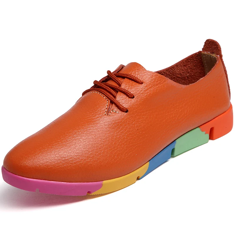 Кроссовки BeckyWalk женские из натуральной кожи повседневная обувь на плоской