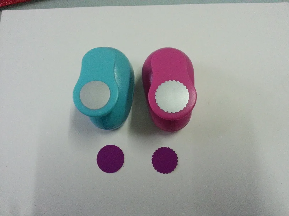 Бесплатная доставка 2 5 см (1 дюйм) круглый и волнистый круг Форма Дырокол Набор