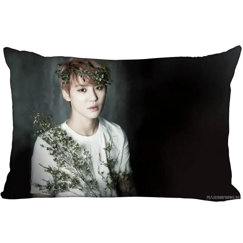 New Arrival Custom JYJ Kim Junsu Satin Pillowcase 35x45cm (one side) Printed Zipper Pillow Cover your image gift | Дом и сад