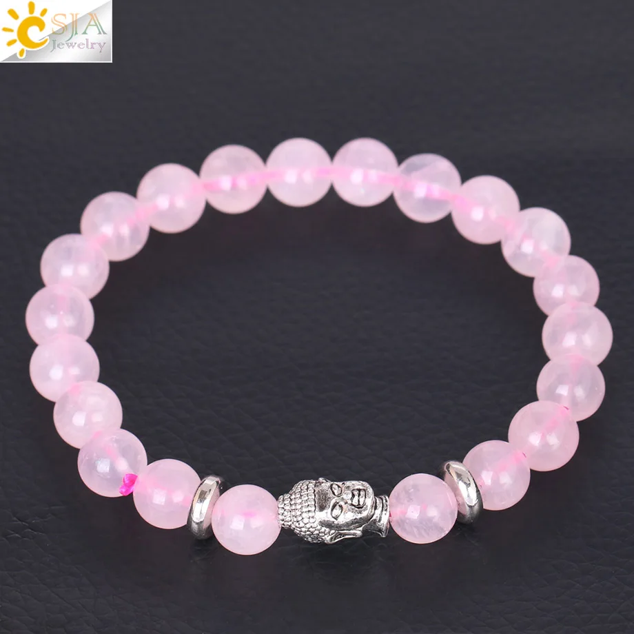 Мужской браслет Будды из натурального камня CSJA бусина мала баланс чакры