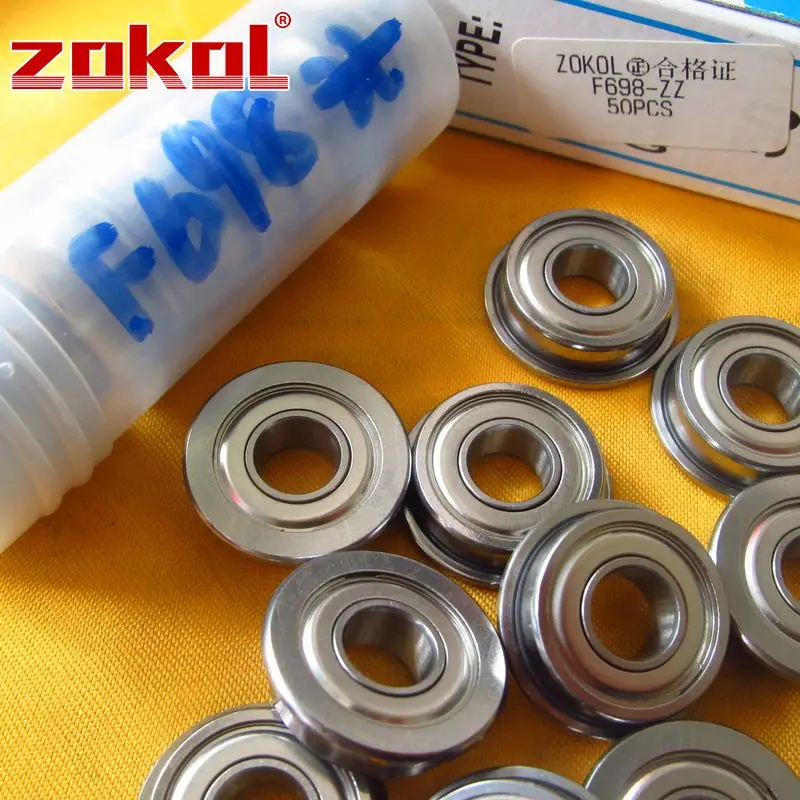 ZOKOL F698 ZZ подшипник F698ZZ фланцевый глубокий шаровой 8*19 (22) * 6 мм|bearing bearing|bearing groovebearing