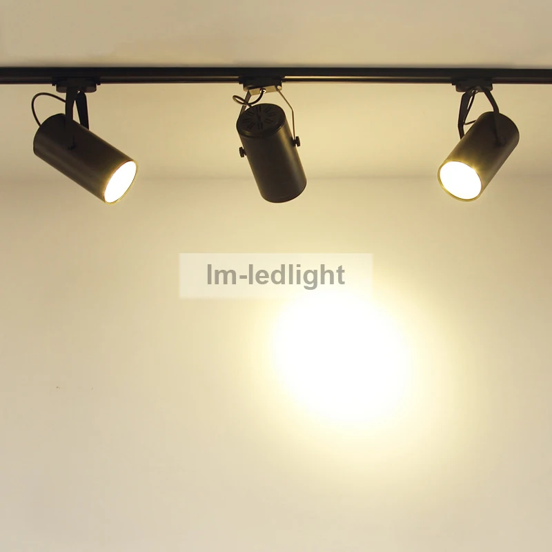 Быстрая бесплатная доставка 100 шт. RGB LED освещение для треков 9 Вт 12 теплый белый