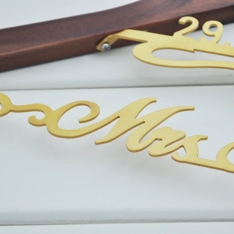 Свадебная Вешалка на заказ вешалка для имени с одной линией индивидуальная