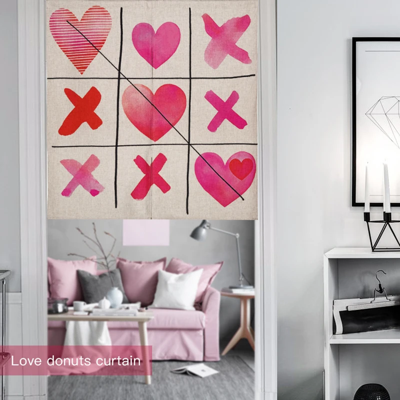 Фото England Watercolor Pink Red Heart Door Curtain Noren Linen Tapestry Study Home Decor Bedroom Kitchen Дом и сад England Watercolor Pink Red Heart Door Curtain Noren Linen Tapestry Study Home Decor Bedroom Kitchen Дом и сад