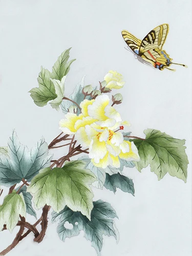 Набор для рукоделия из 100% натурального шелка Suzhou наборы с вышитыми узорами цветы