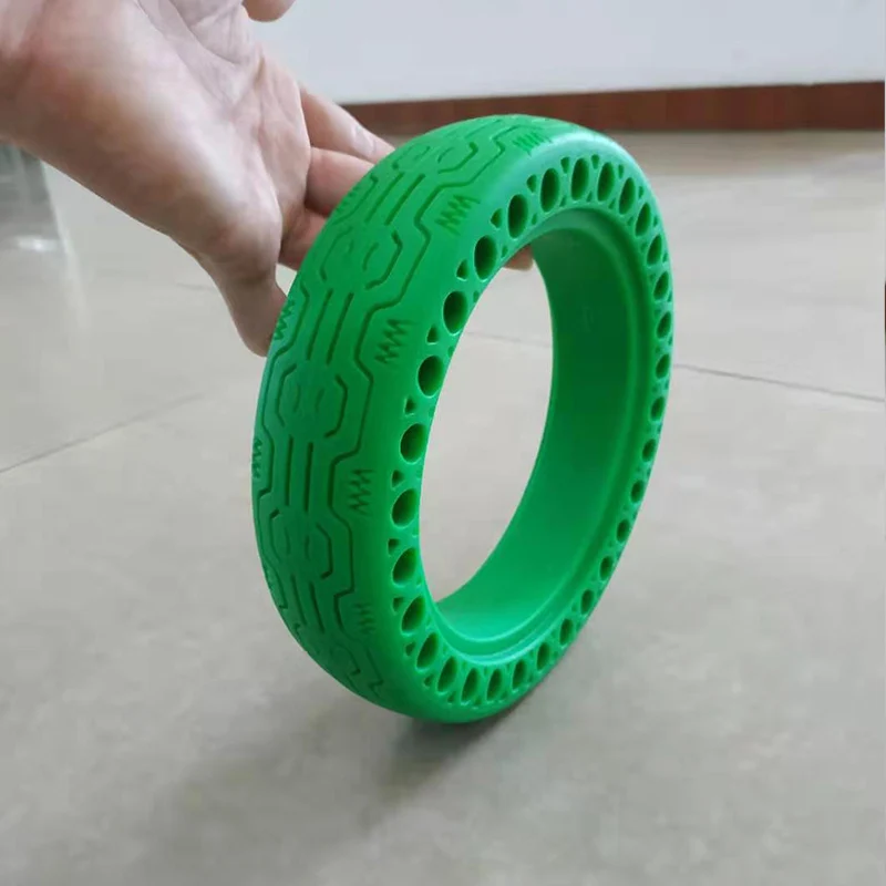 1 Piece green Ночной люминесцентный скутер шины Xiaomi Mijia M365 светящийся амортизатор электрический скутер скейтборд твердые шины 8,5 дюймов шины - Цвет: 1 Piece green
