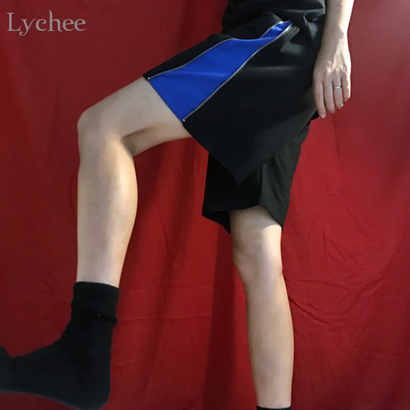Шорты Lychee женские в стиле Харадзюку летние повседневные свободные с боковым