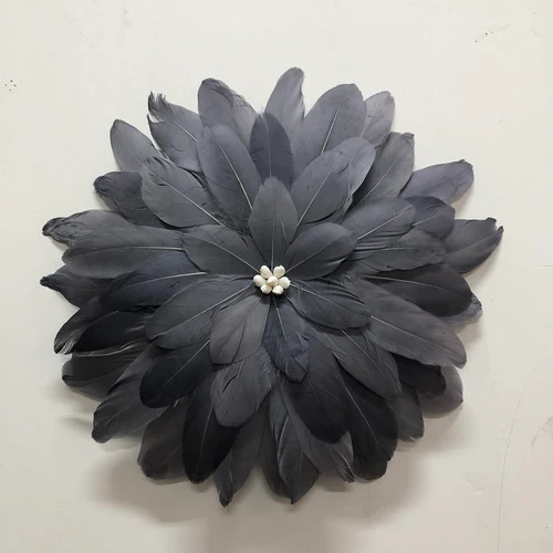 34cm picture color Макраме, настенный, ручной работы, перо, декоративное зеркало, дизайн, декоративная, настенная, подвесная, для дома, sta, мандала, гобелен - Цвет: 34cm picture color