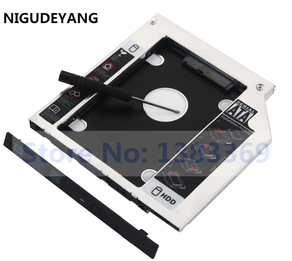 NIGUDEYANG 2nd HDD SSD жесткий диск SATA рамка адаптер Caddy для Dell Inspiron 15 5000 5565 5567 5748 5749 17 7000 DU-8A5LH