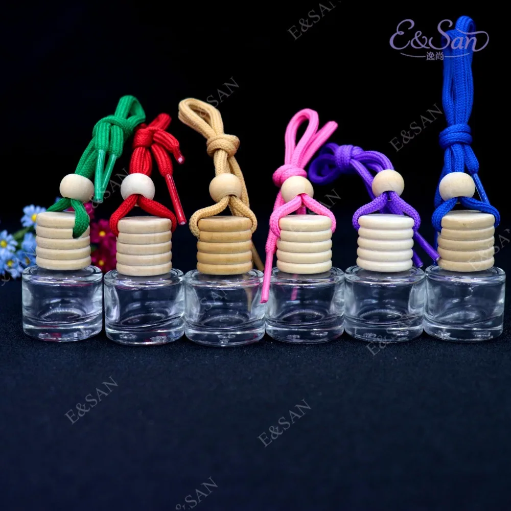 FM230 5ML круглая стеклянная прозрачная бутылка Автомобильная подвесная Косметика