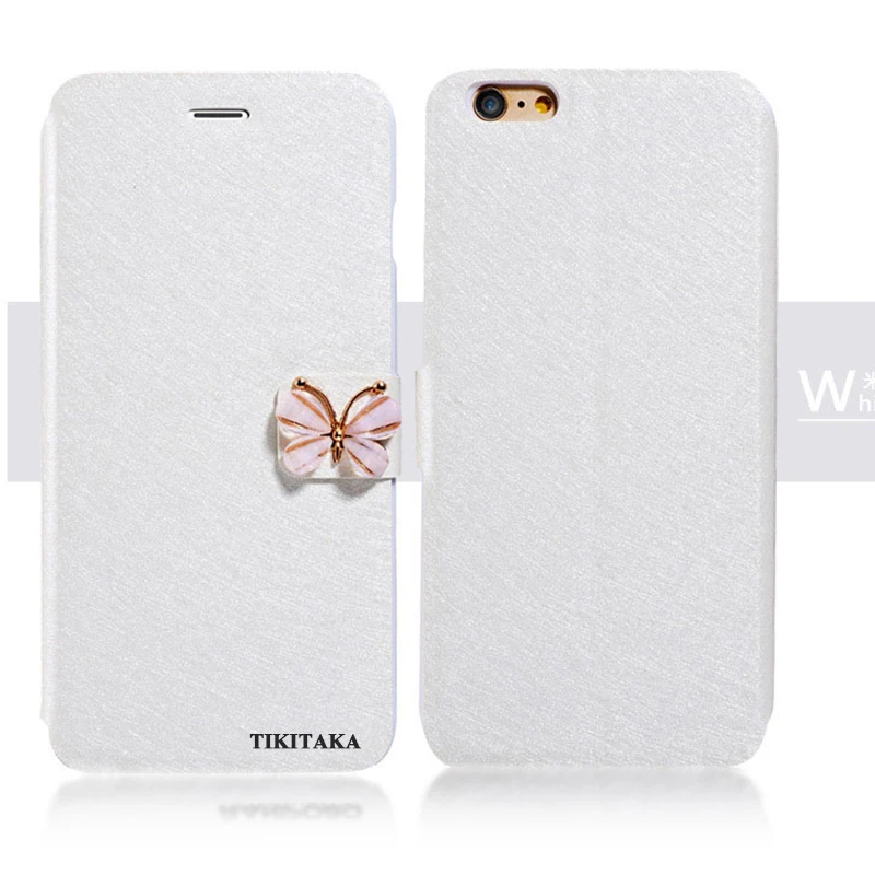 Кожаный чехол-бумажник Tikitaka с бантом и бабочкой для iPhone XS, 8, 7, 6, 6s Plus, флип-чехол с кристаллами и бриллиантами, s, чехол для iPhone 5 5S se