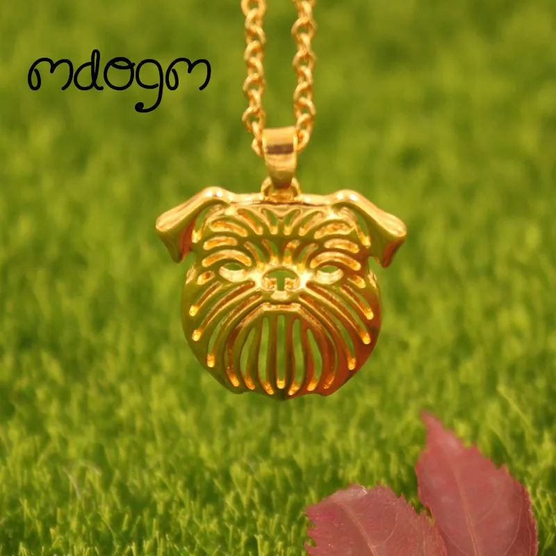 Ожерелье-цепочка с подвеской в виде собаки Грифон | Украшения и аксессуары