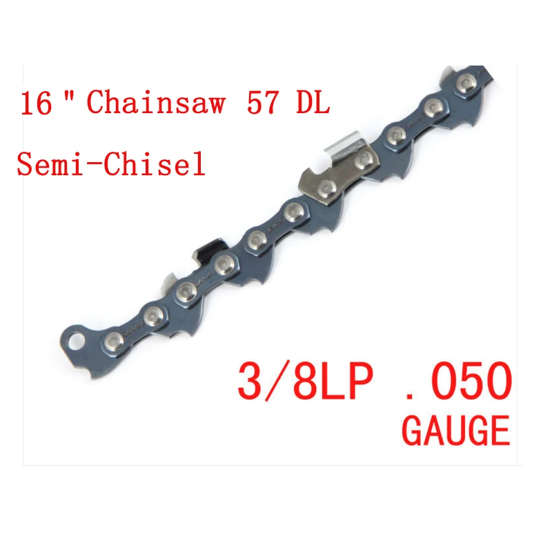 Tosino 1 шт. 16 &quotБензопилы цепь 57 Drive ссылки 3/8&quot LP шаг. 050 манометр полу Рыхлители для