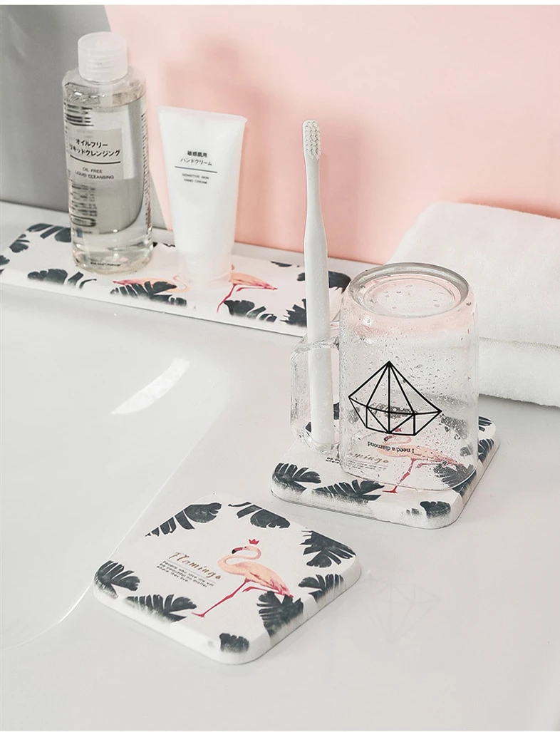 Диатомовая земля вода coaster изоляция анти обжигающий диатомовый буровой чай