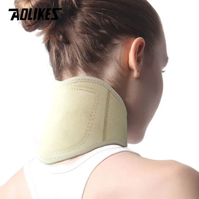 1 шт. Neckguard легкий дышащий материал Теплый тепла протектор Спорт защитить шею облегчить боль в шее - Цвет: Цвет: желтый