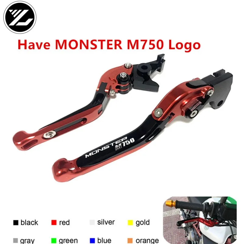 

Have MONSTER M750 Logo For Ducati MONSTER M750 M750 IE 1994-2002 Motorcycle Adjustable Folding Extendable Brake Clutch Levers
