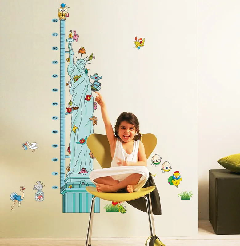 

Cartoon height children room household adornment wall stickers on the wall 2917