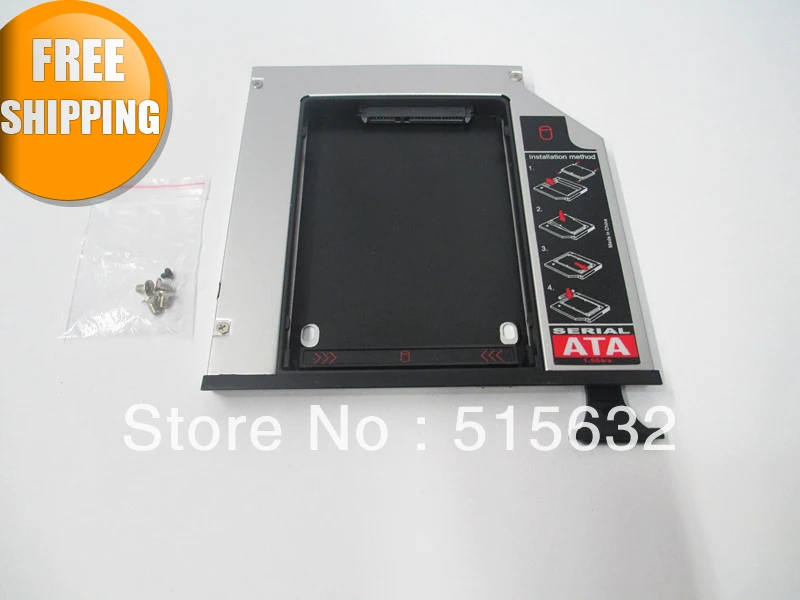 Новый полностью алюминиевый жесткий диск SSD HDD Caddy для Dell E6400 E6500 E6410 E6510 M2400 M4400