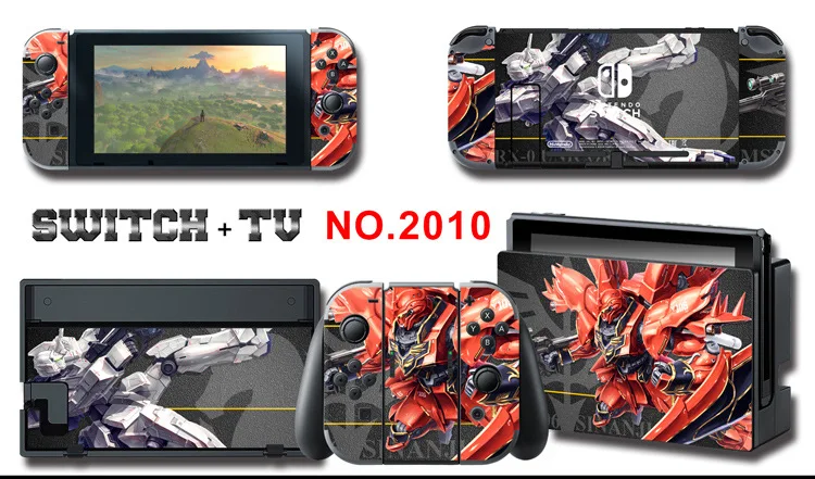 Для nintendo Switch Pain sticker консоль Dock Joy Con полное покрытие цветной бумажной кожи Закаленное стекло протектор экрана от 2000-2305