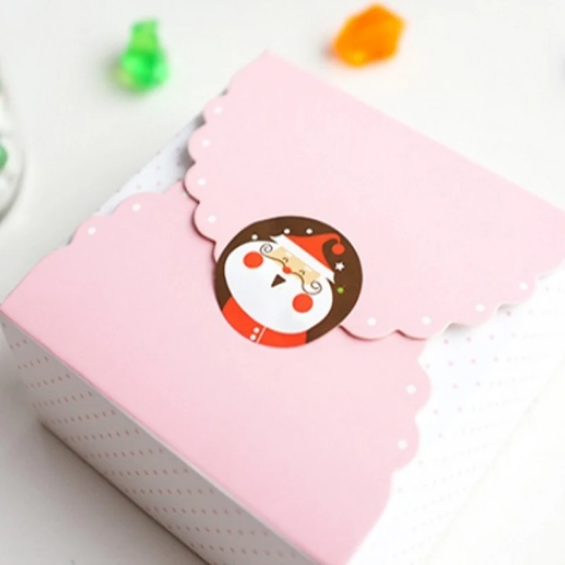 160 шт./лот Kawaii наклейка s Merry Christmas Санта Клаус подарок круглая клейкая наклейка для запечатывания изделия ручной работы посылка украшения