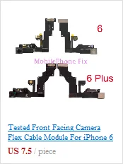 Тестирование большая камера заднего вида с гибким кабелем для iPhone 7 7 Plus+ 7 плюс сзади основной Cam-модуль для iPhone7 7 Plus 12MP 2160 P