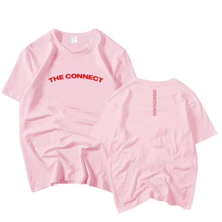 Новое поступление kpop monsta x the connect 2nd tour одинаковая летняя свободная футболка с