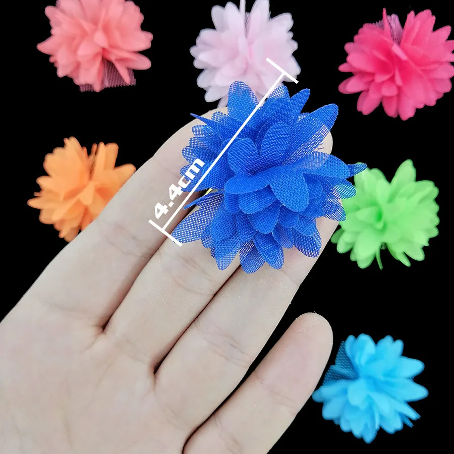 20 шт. 3D кружевной ткани цветы шифон DIY рукоделия кружева и украшения для швейных