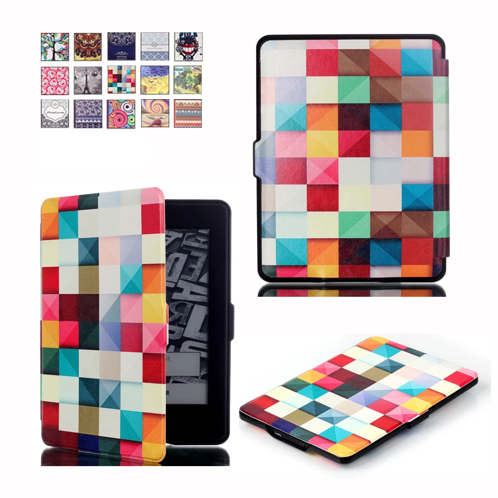 Кожаный чехол для Amazon Kindle Paperwhite крышки планшет сна Smart Cover Paperwhite1 2 3 6th поколения