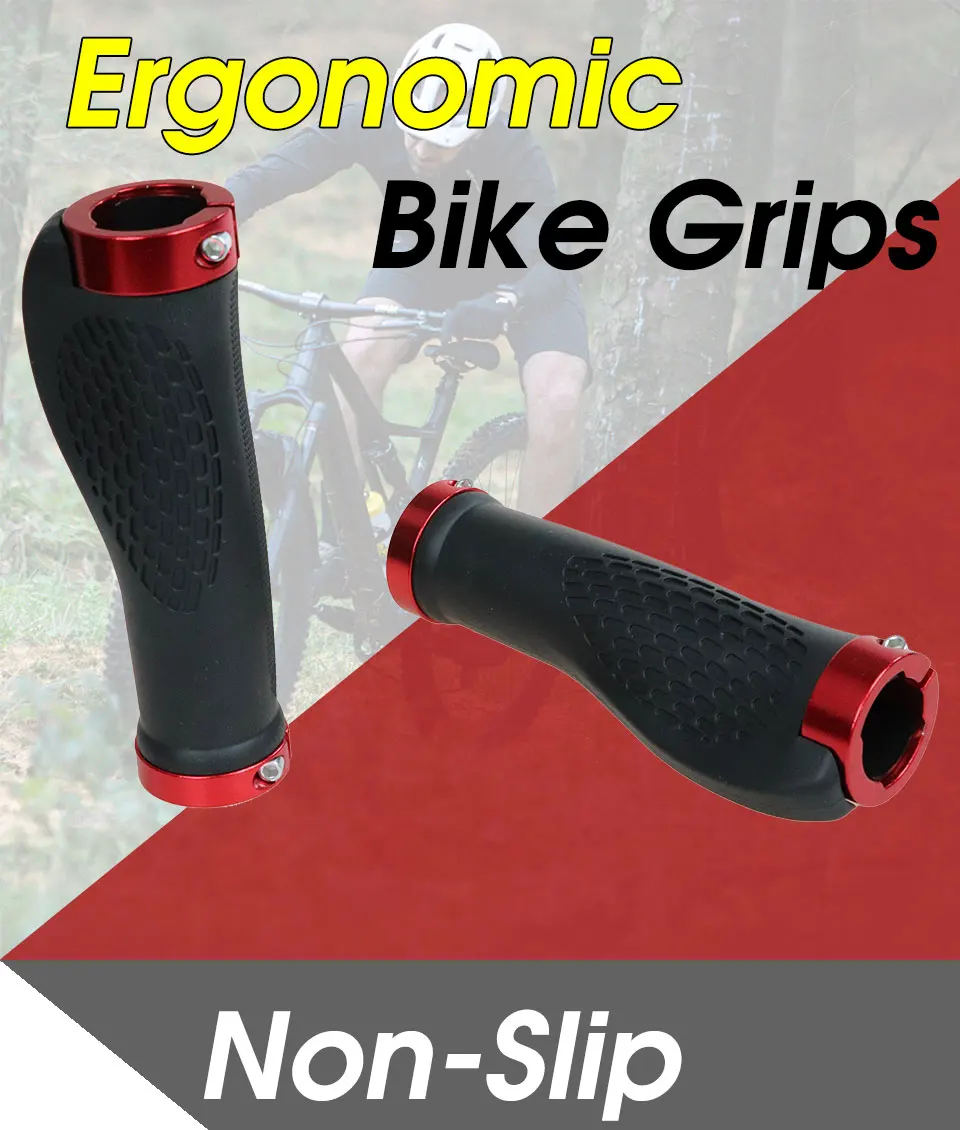 5 Colors Skid Resistance Mountain Road Bicycle Handlebar Grips Ergonomic Rubber Bike Handle Cycling Riding Bicycle Handlebars