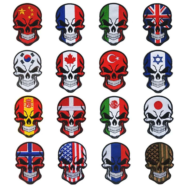 2019 нашивки с вышивкой в виде флага черепа индивидуальные значки для творчества