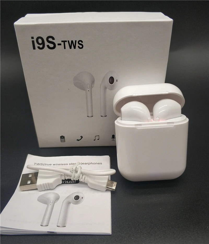 Беспроводные стереонаушники i9S TWS Mini 5 0 Bluetooth наушники невидимые для всех iphone pk i7 i11
