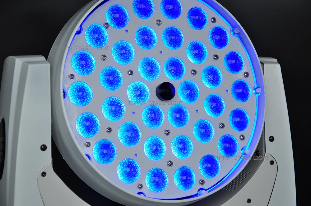 Белый корпус 2 шт./лот 36x10 Вт масштабируемый светодиодный движущийся головной