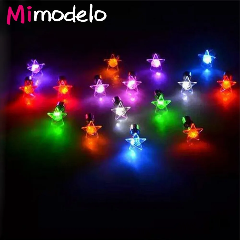 

New Hot Cool Fashion Unique Design LED star Earrings Light Up Bling Ear Studs Dance Party New Year Accessories Women Men