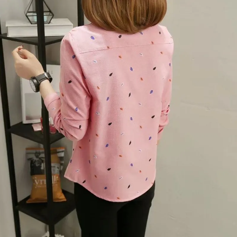 Женская блузка с длинным рукавом и принтом весна 2019|Блузки| |