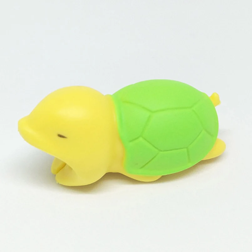 tortoise 1 шт. кабель укуса коробки животных кабель укуса протекторы приколы розыгрыши для IPhone Winder телефон аксессуар органайзер шалость игрушка - Цвет: tortoise