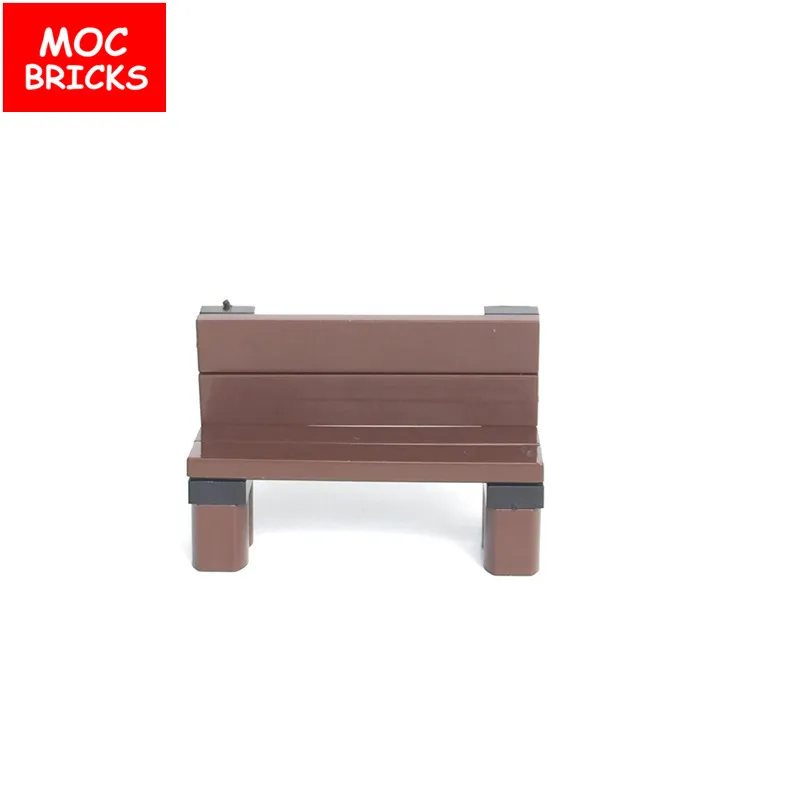 5 компл./лот кубики MOC &quotсделай сам&quot парк бурый скамья/чехлы для стульев и