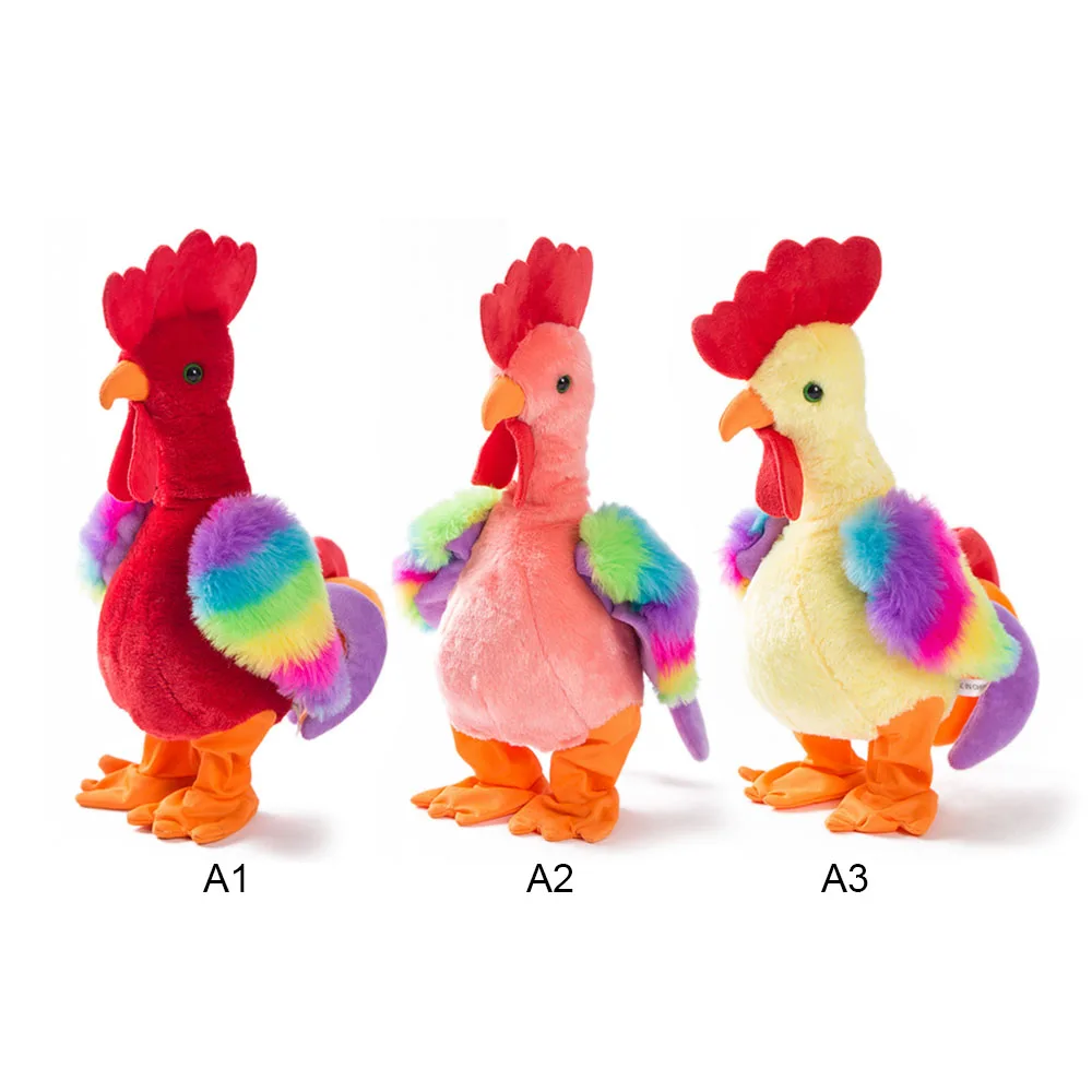 Electric Funny Chicken Plush Toy Sing Dancing Interactive Stuffed Animal Toys Birthday Gifts For Baby and Children | Игрушки и хобби